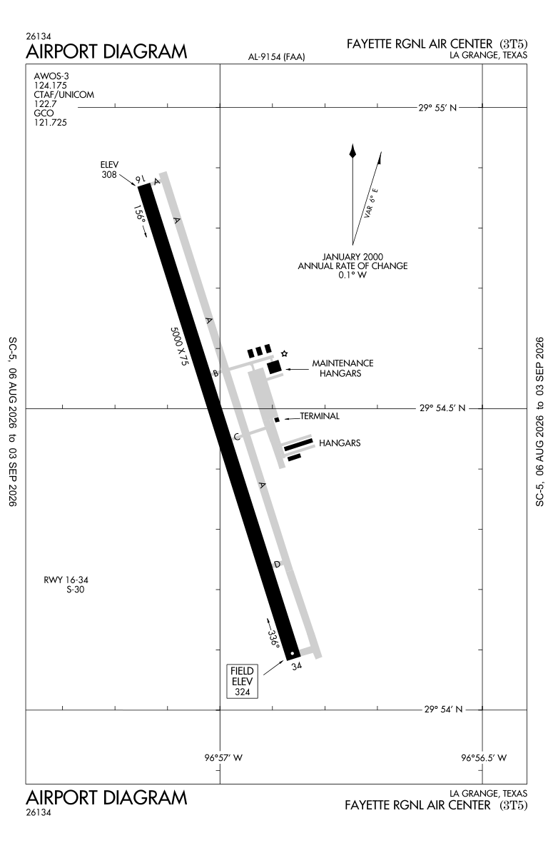 3T5 airport diagram
