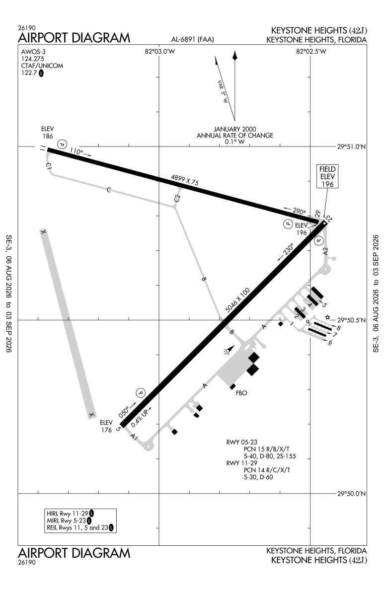 42J airport diagram