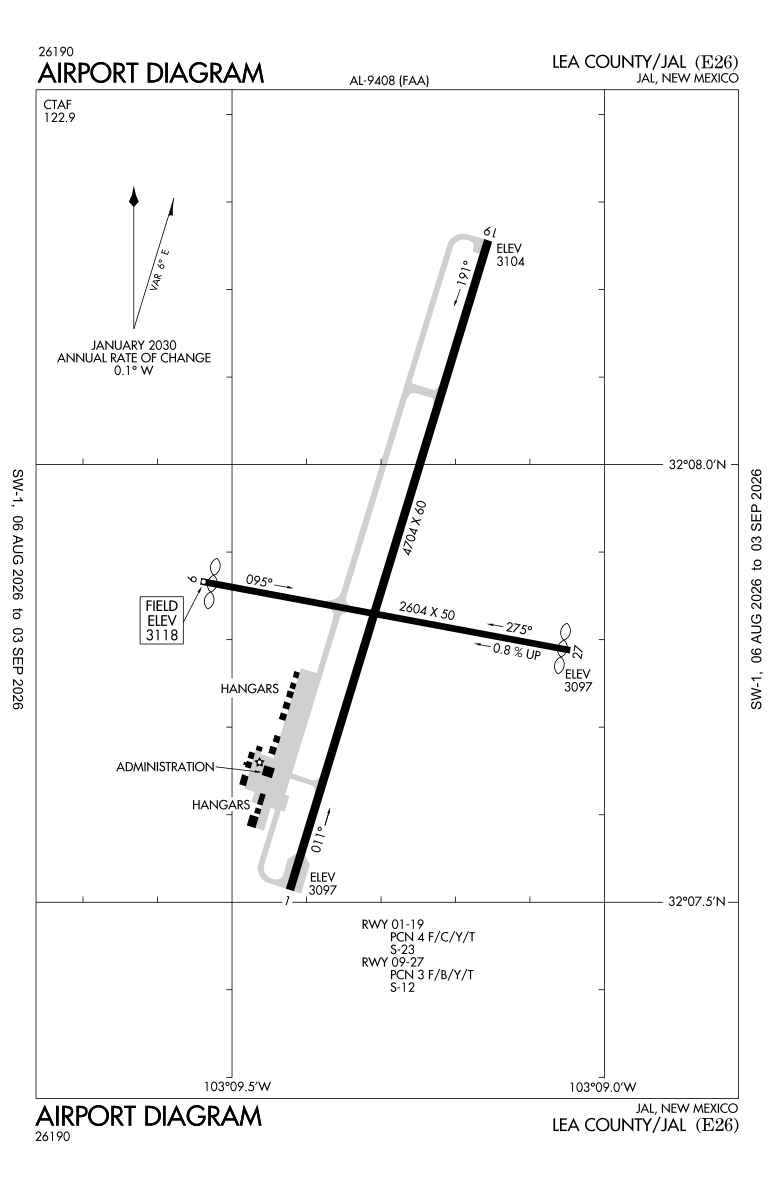 E26 airport diagram