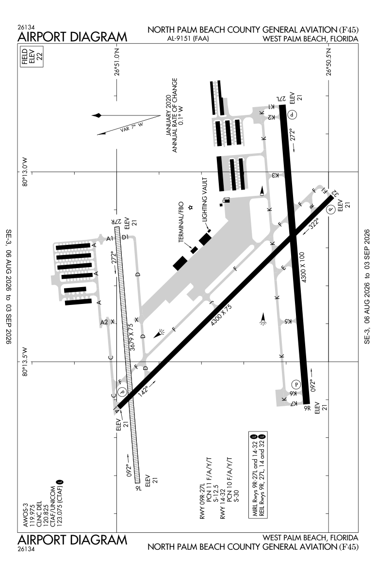 F45 airport diagram