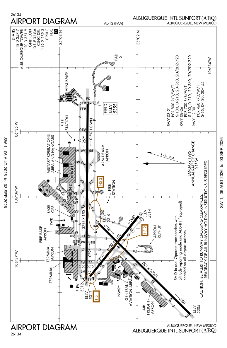 KABQ airport diagram