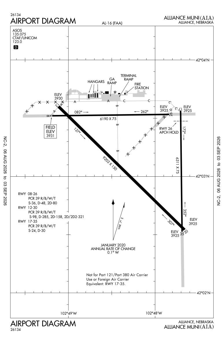 KAIA airport diagram