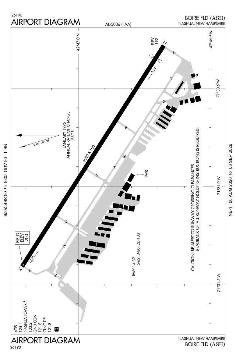 KASH airport diagram