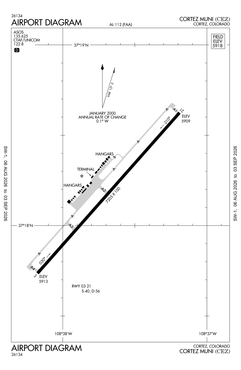 KCEZ airport diagram