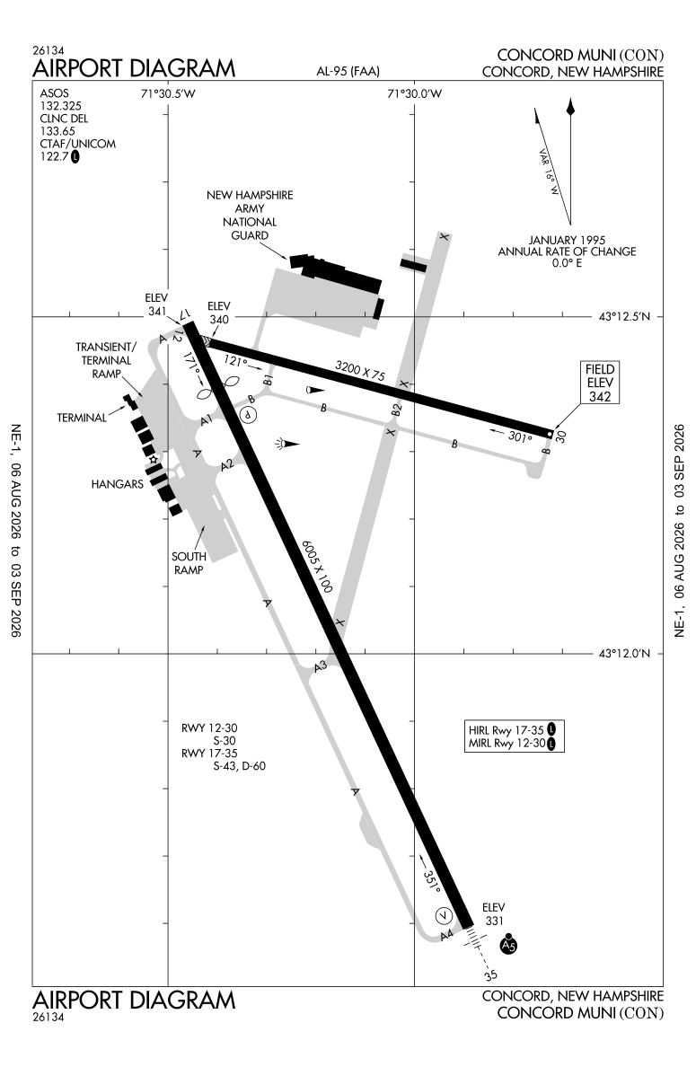 KCON airport diagram