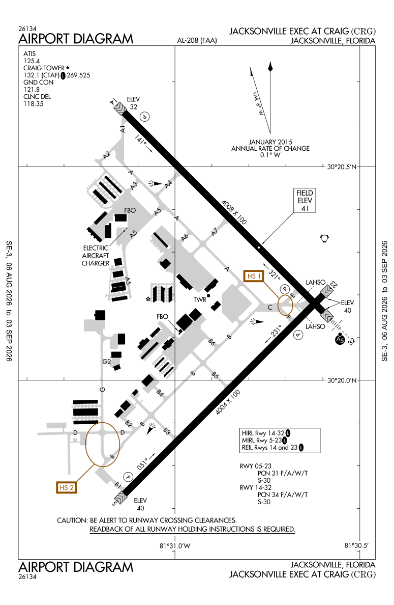 KCRG airport diagram