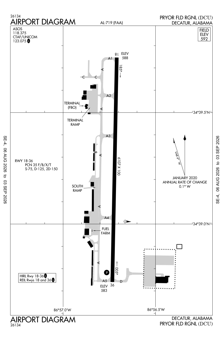 KDCU airport diagram