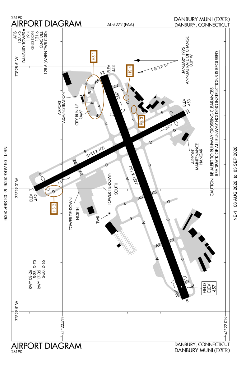 KDXR airport diagram