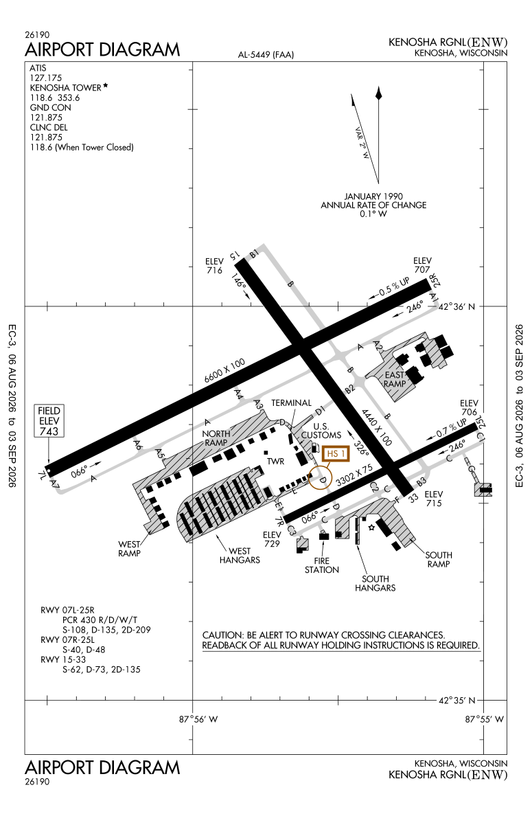 KENW airport diagram