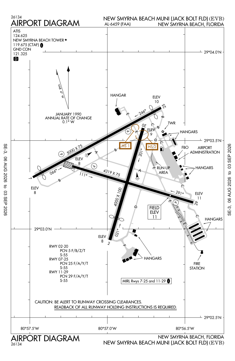 KEVB airport diagram