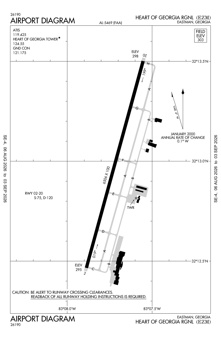 KEZM airport diagram