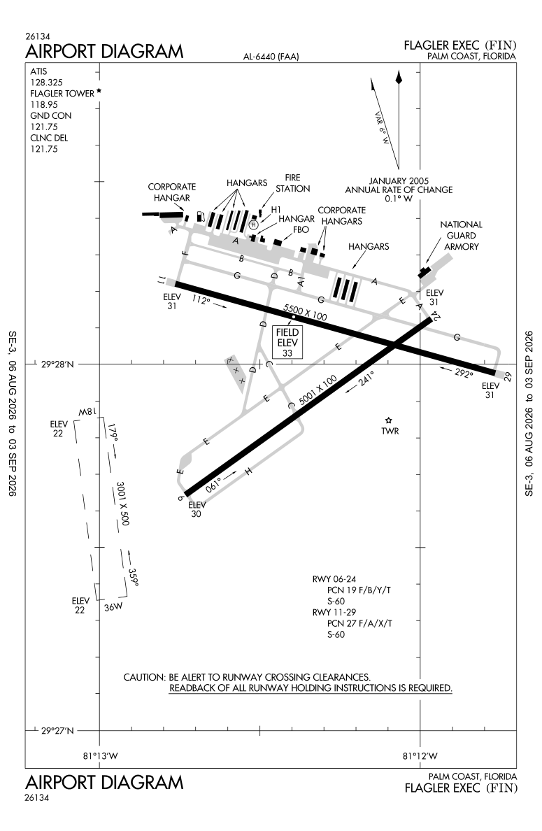 KFIN airport diagram