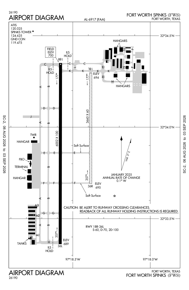 KFWS airport diagram