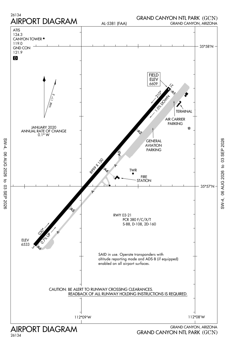 KGCN airport diagram