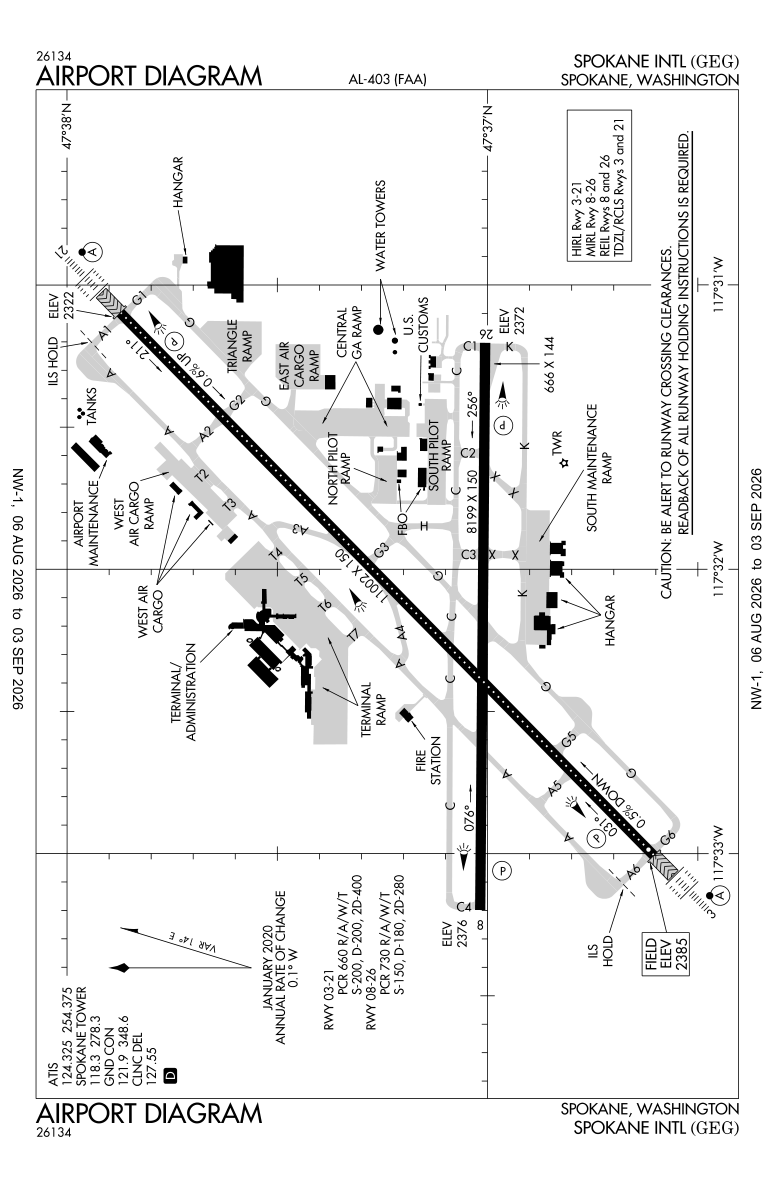 KGEG airport diagram
