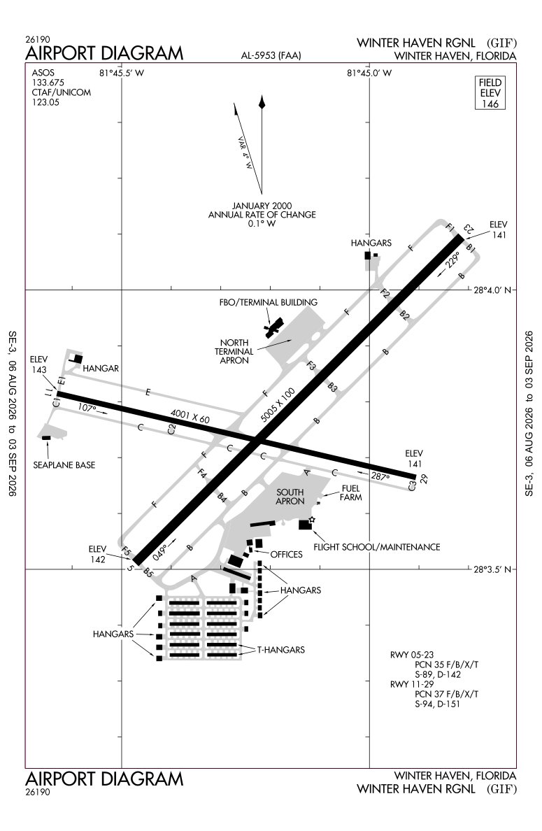 KGIF airport diagram