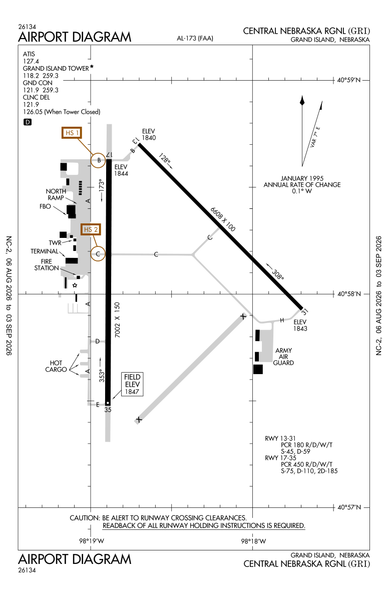 KGRI airport diagram