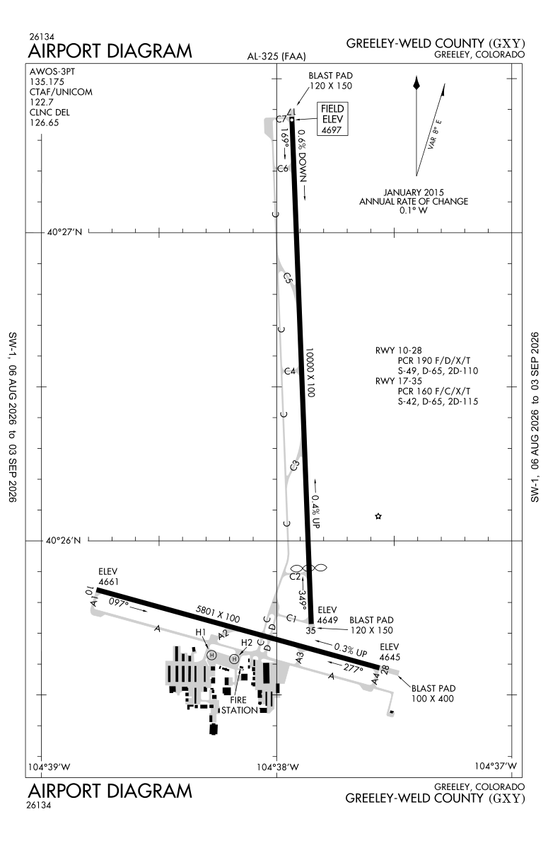 KGXY airport diagram