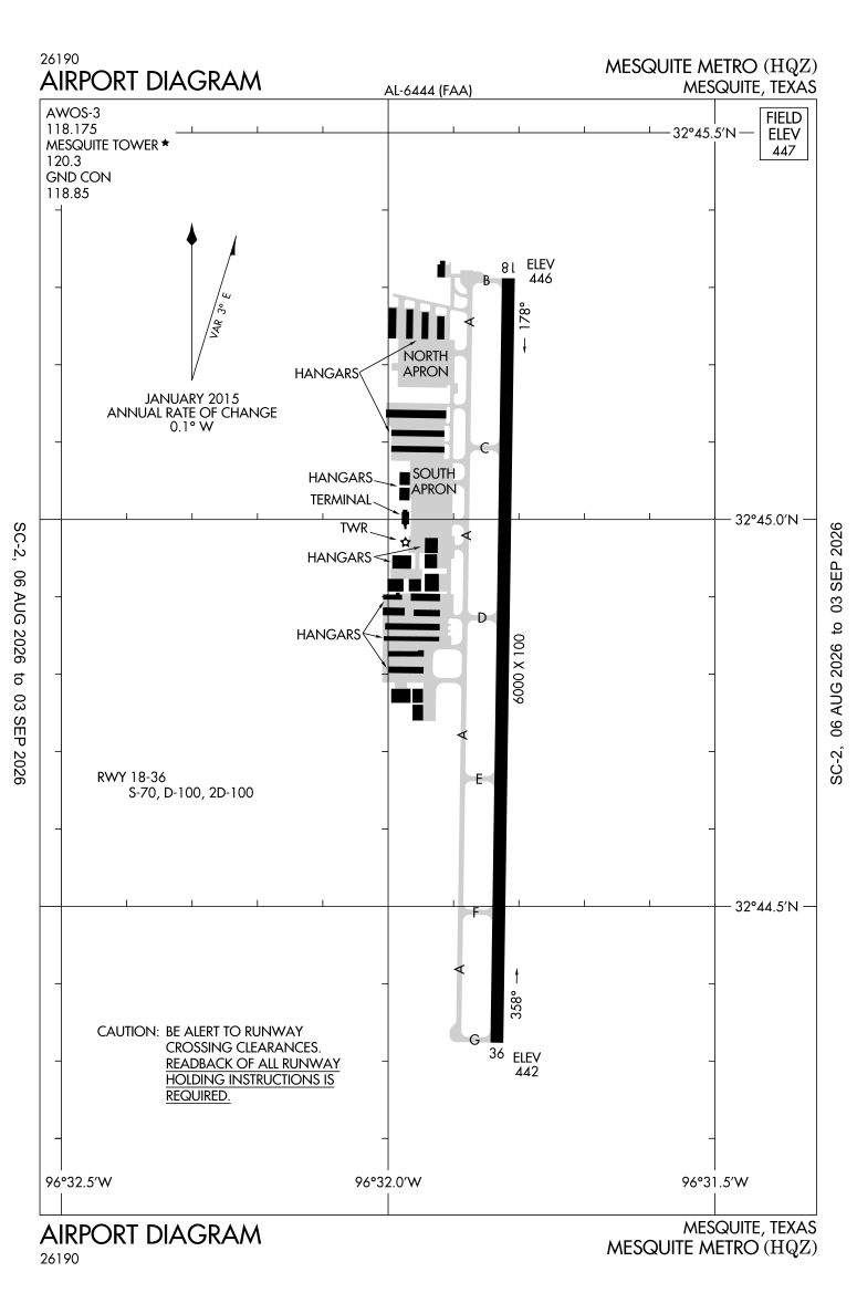 KHQZ airport diagram