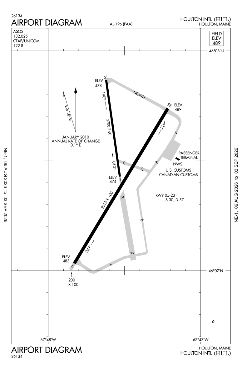 KHUL airport diagram