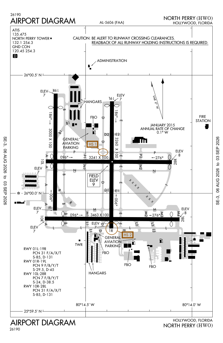 KHWO airport diagram
