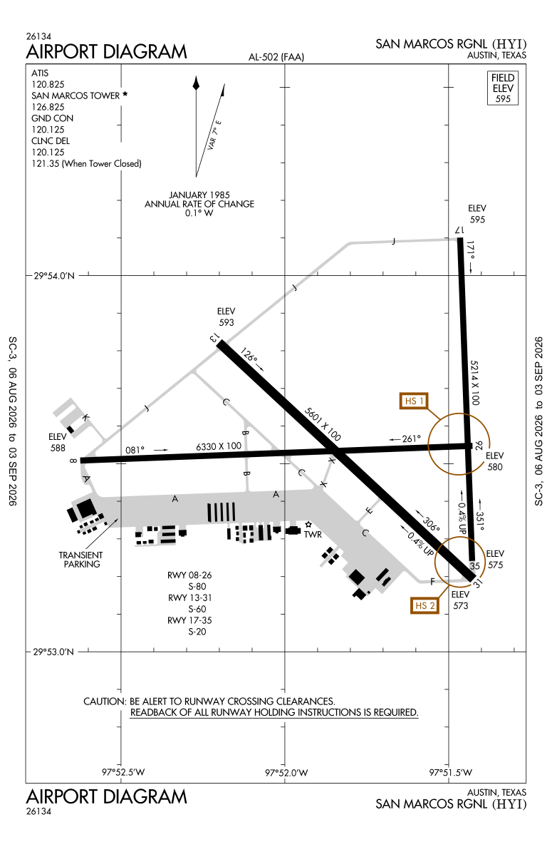 KHYI airport diagram