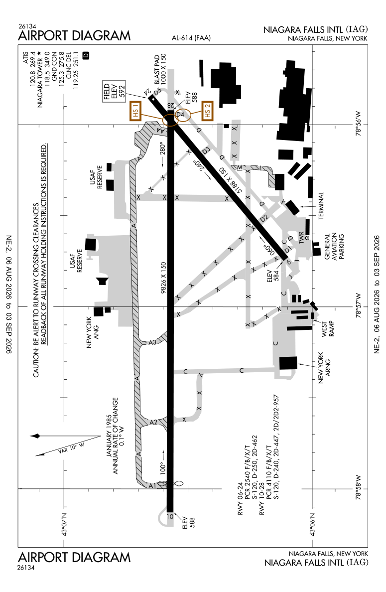 KIAG airport diagram