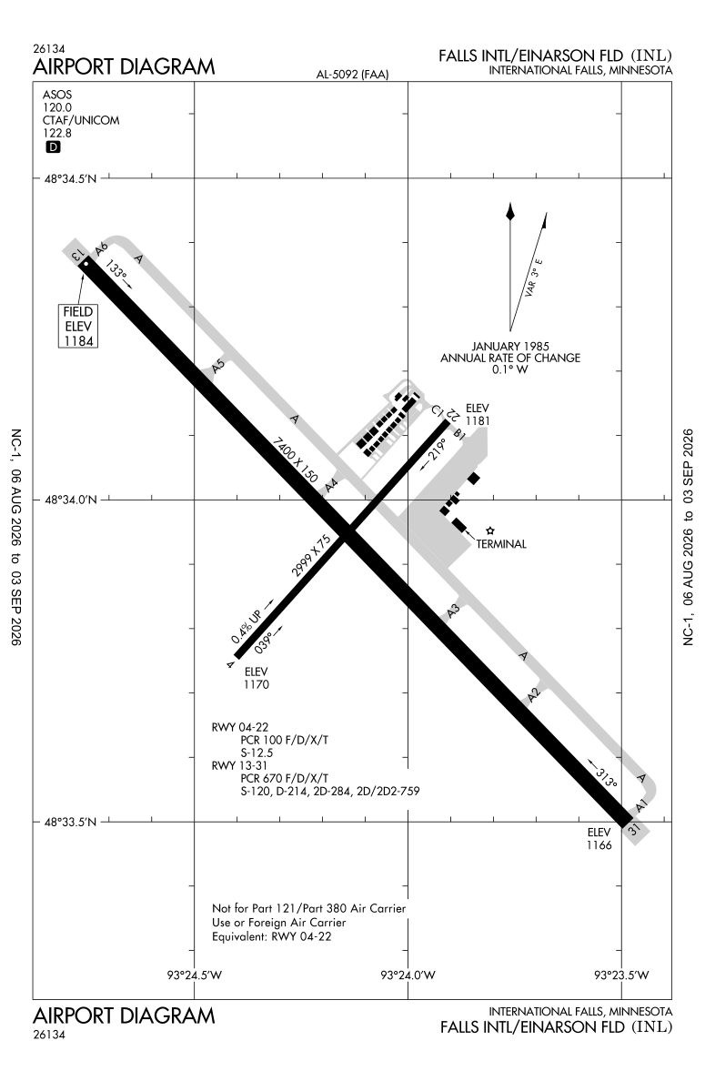 KINL airport diagram