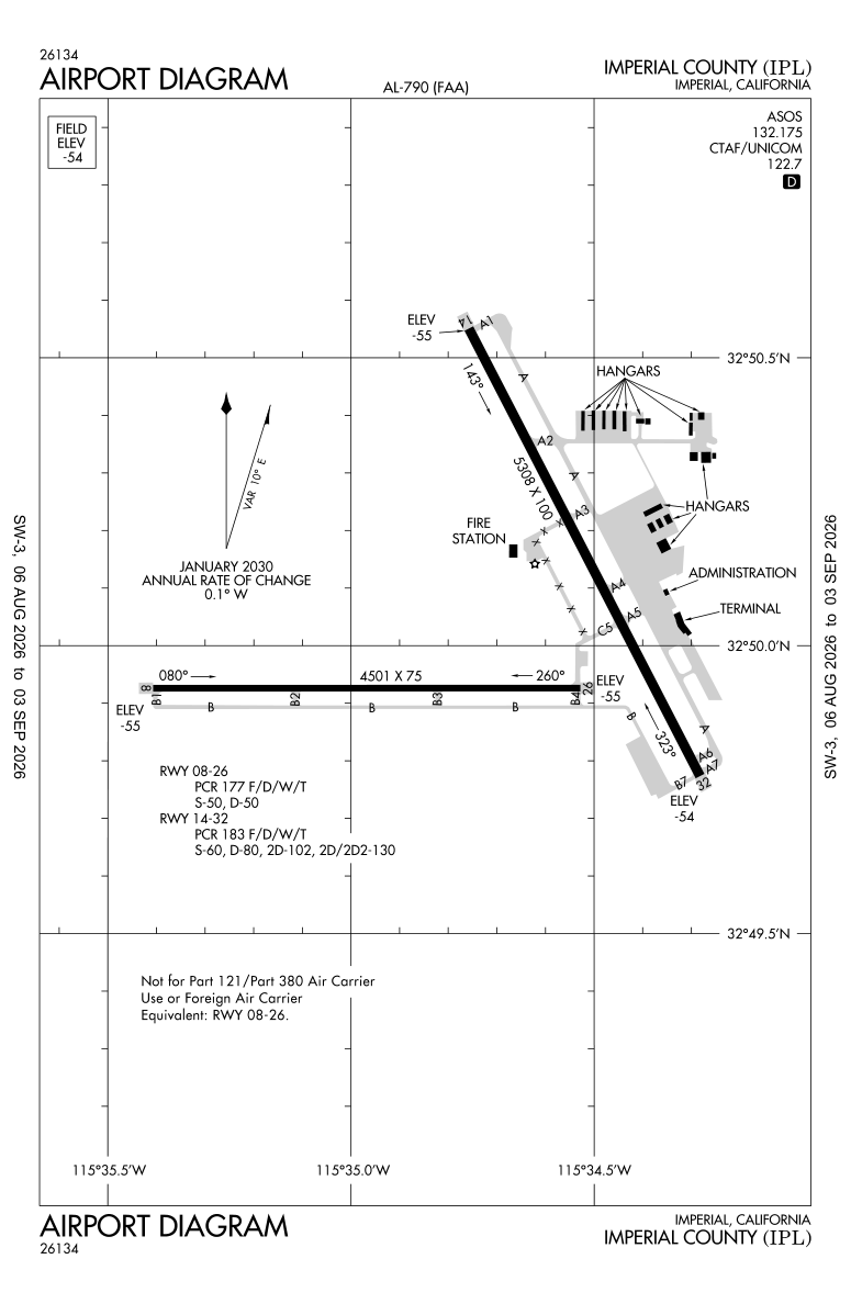 KIPL airport diagram