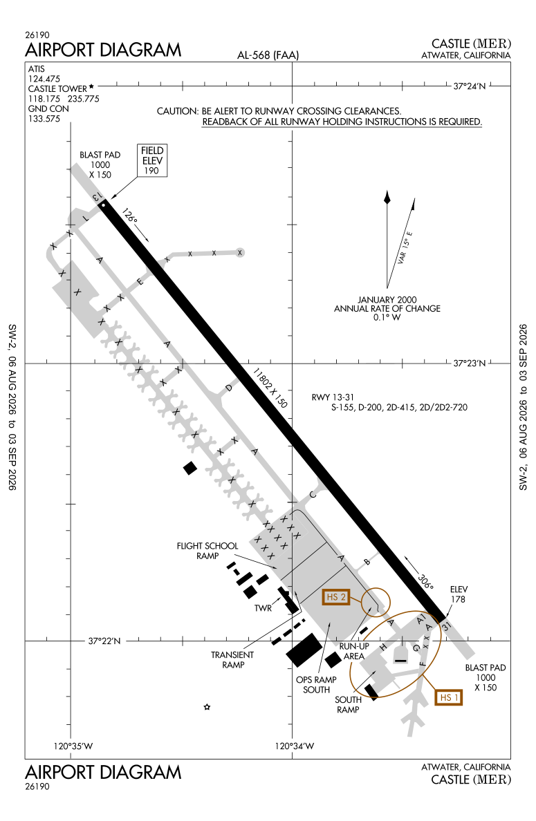 KMER airport diagram