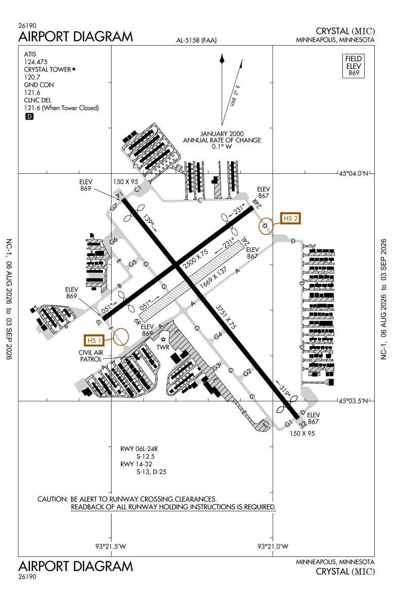 KMIC airport diagram