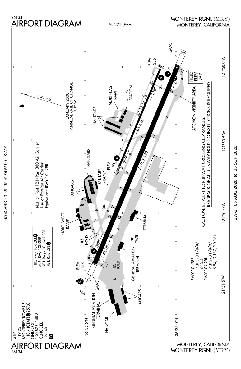 KMRY airport diagram