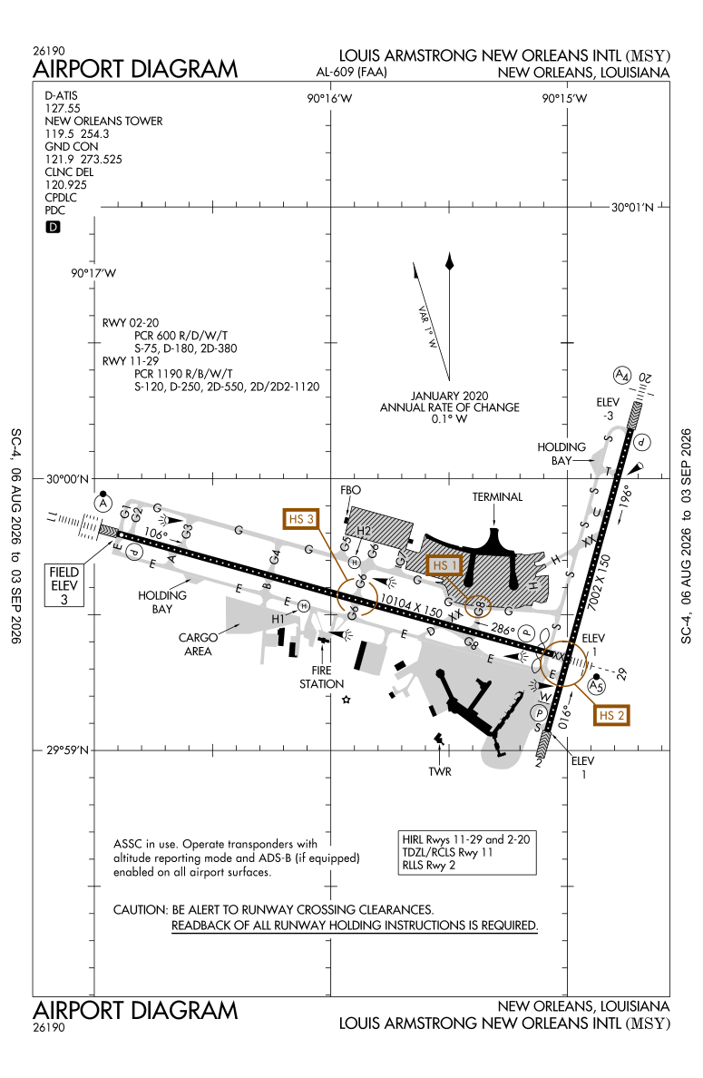 KMSY airport diagram