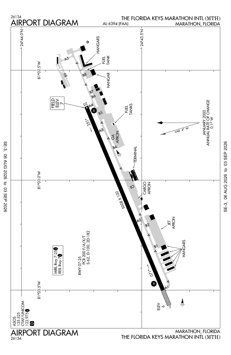 KMTH airport diagram