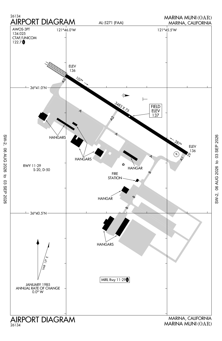 KOAR airport diagram
