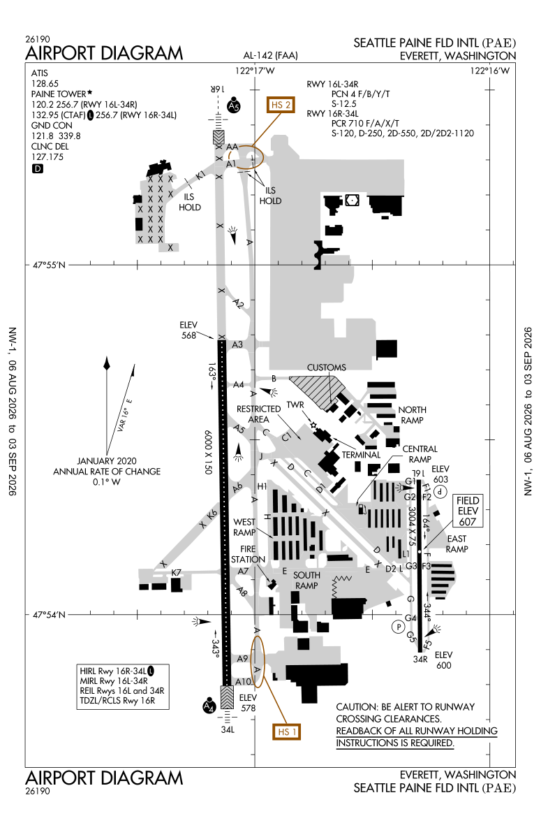 KPAE airport diagram