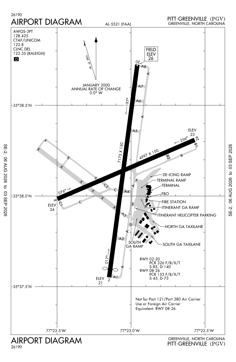KPGV airport diagram