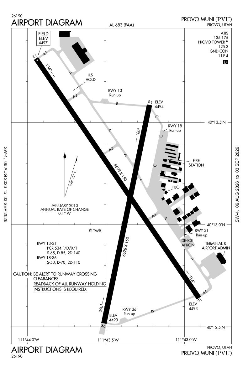 KPVU airport diagram