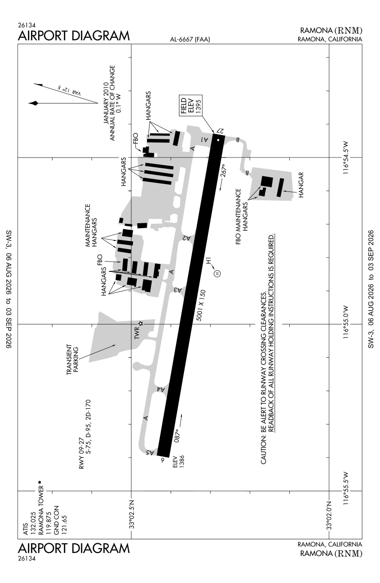 KRNM airport diagram