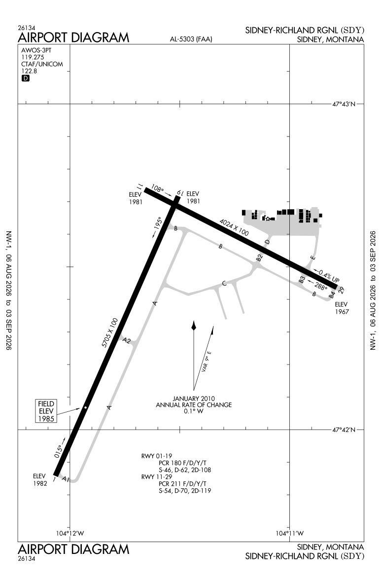 KSDY airport diagram
