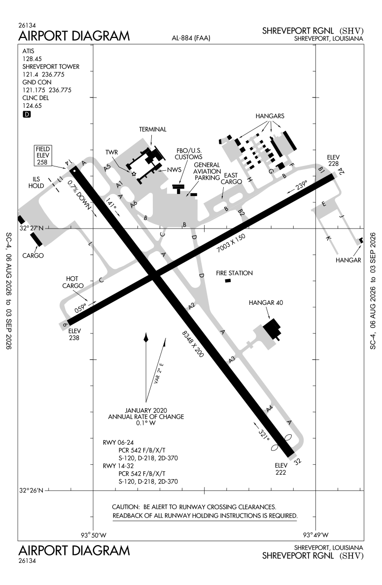 KSHV airport diagram