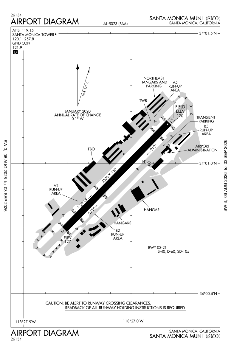KSMO airport diagram