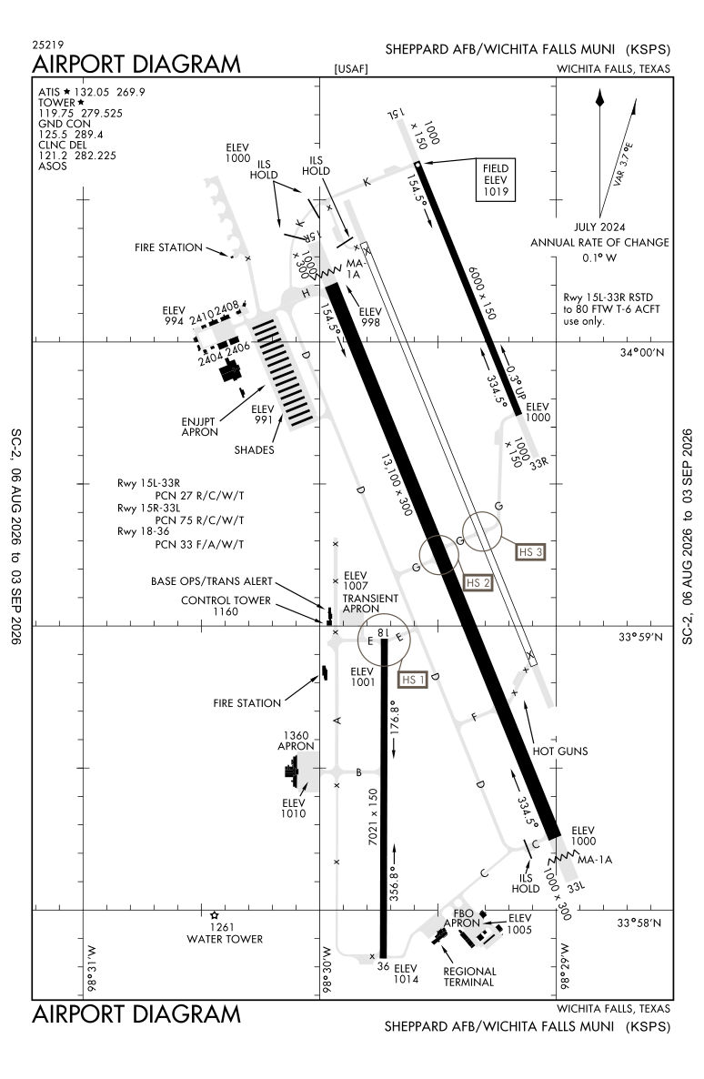 KSPS airport diagram