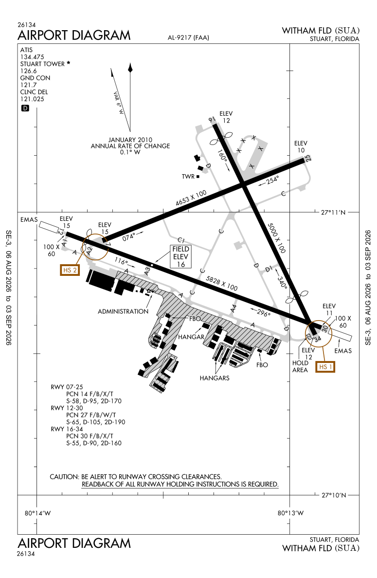 KSUA airport diagram