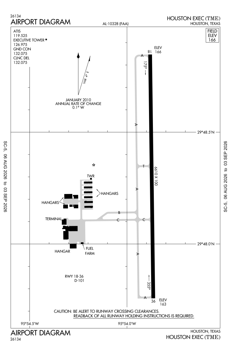 KTME airport diagram