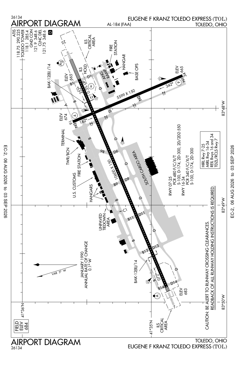 KTOL airport diagram
