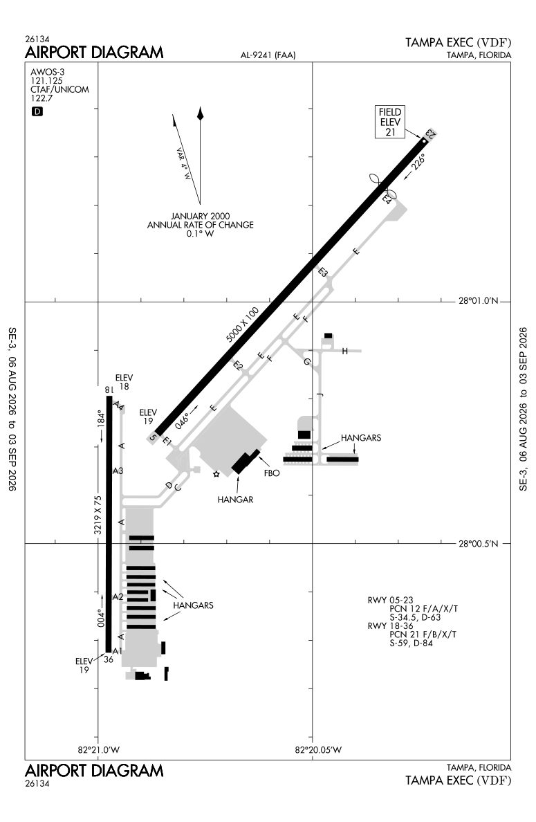 KVDF airport diagram