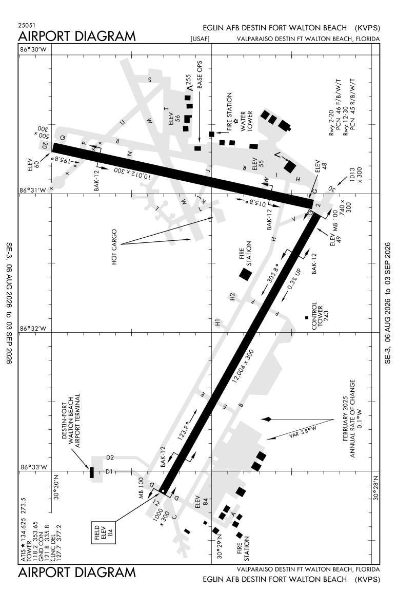 KVPS airport diagram