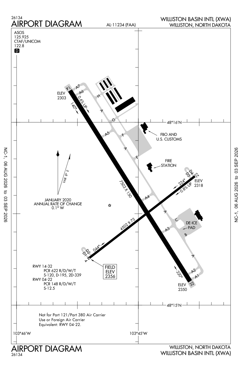 KXWA airport diagram