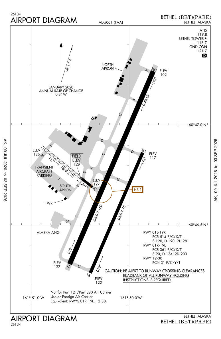 PABE airport diagram